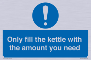 Only fill the kettle with the amount you need